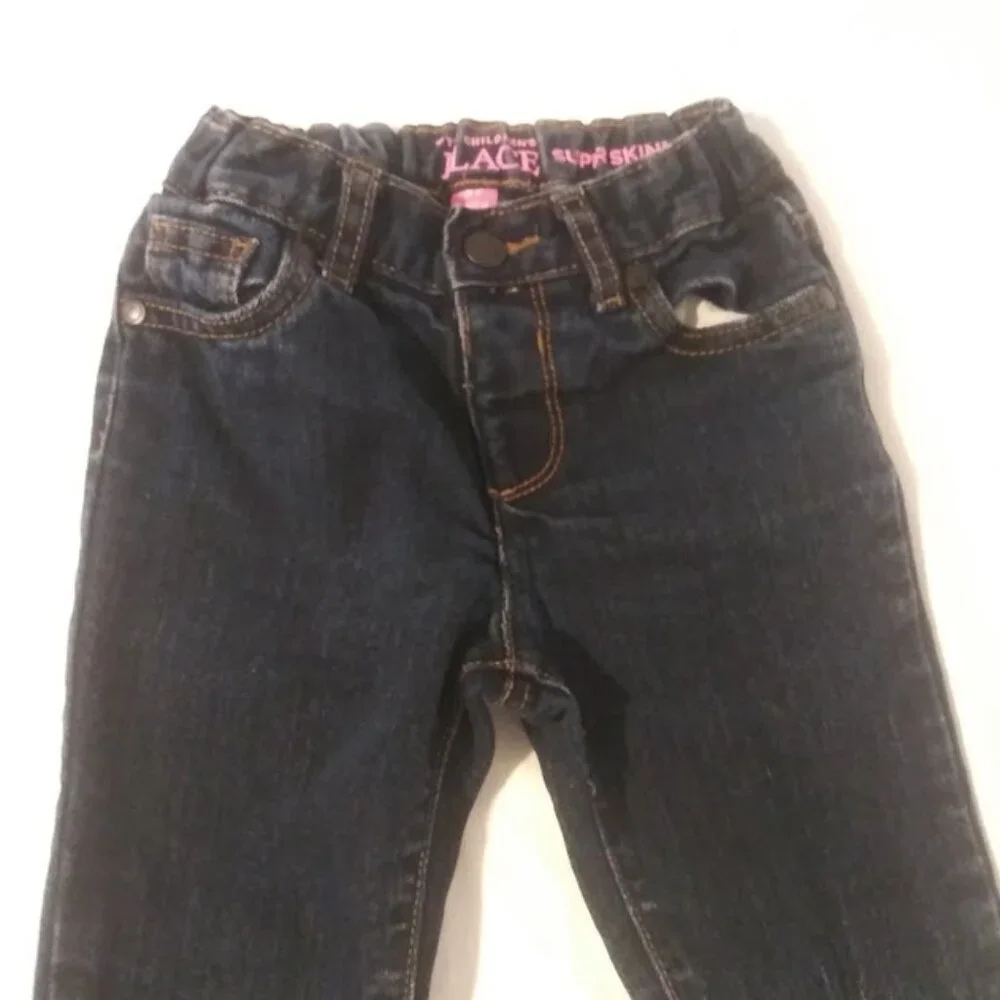 The Children's Place girls size 5 super skinny blue jeans